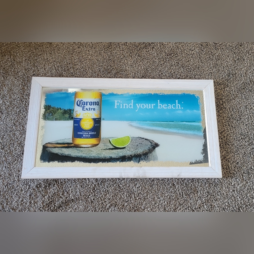 Corona Extra Beach Wall Mirror